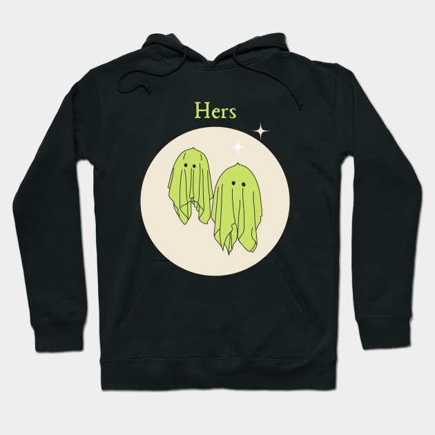 Hers Ghost Couple style 3 Hoodie by Artsy2Day